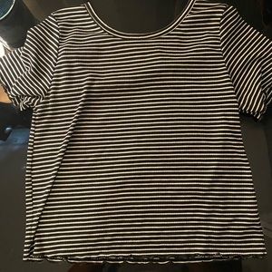 Black and white shirt